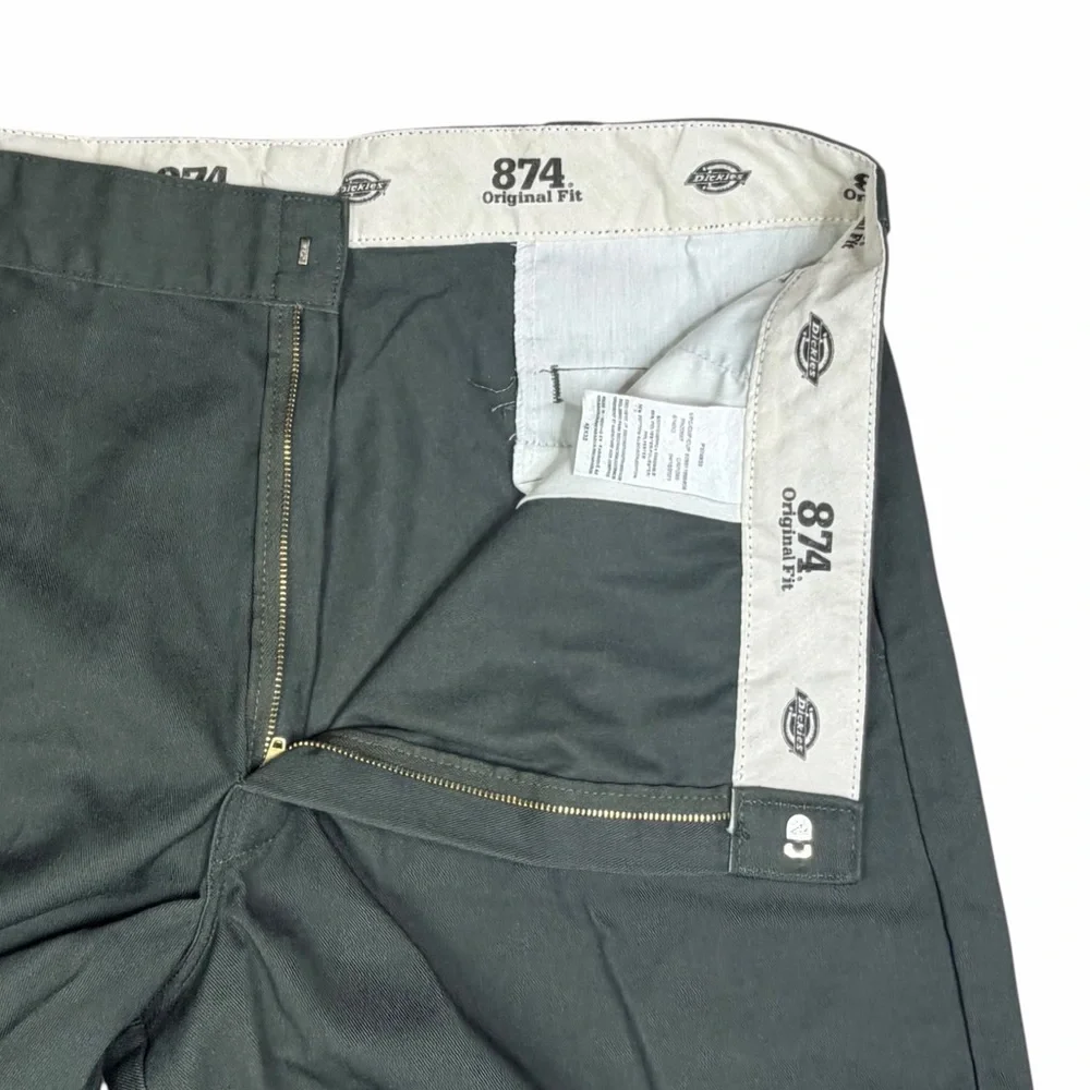 Dickies 874 Olive Green Original Fit Work Pants - Size 42x32